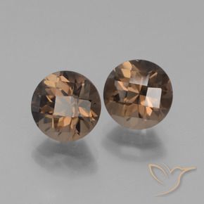 3.83 ct natürliche Mittel braun Rauchquarz-Edelsteine, Runden, VS