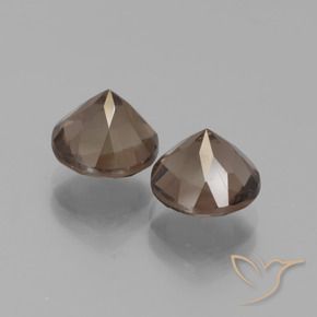 3.83 ct natürliche Mittel braun Rauchquarz-Edelsteine, Runden, VS