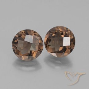 3.63 ct natürliche Mittel braun Rauchquarz-Edelsteine, Rund Schliff, VS