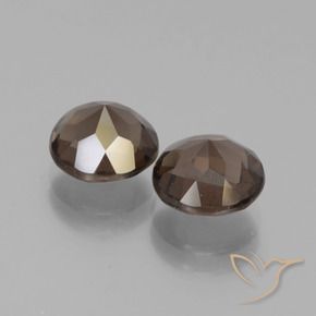 3.63 ct natürliche Mittel braun Rauchquarz-Edelsteine, Rund Schliff, VS