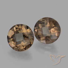 3.57 ct natürliche Warmes Braun Rauchquarz-Edelsteine, Runden, VS