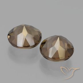 3.57 ct natürliche Warmes Braun Rauchquarz-Edelsteine, Runden, VS