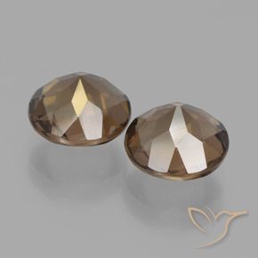 3.38 ct natürliche Mittel braun Rauchquarz-Edelsteine, Runden, VS