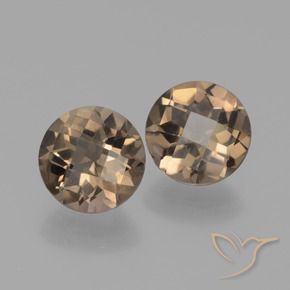 3.52 ct natürliche hellbraun Rauchquarz-Edelsteine, Runden, VS