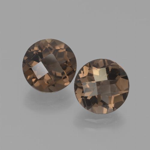 3,65 ct natürliche brauner Rauchquarz-Edelsteine, Rundschliff, VS