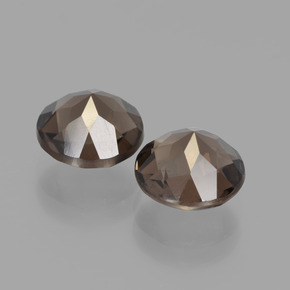 3,65 ct natürliche brauner Rauchquarz-Edelsteine, Rundschliff, VS