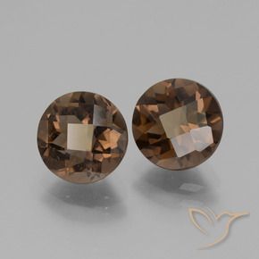 3,66 ct natürliche brauner Rauchquarz-Edelsteine, Rundschliff, VS