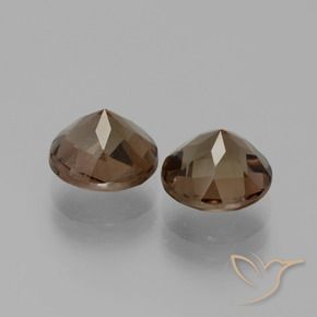 3.58 ct natürliche Warmes Braun Rauchquarz-Edelsteine, Runden, VS