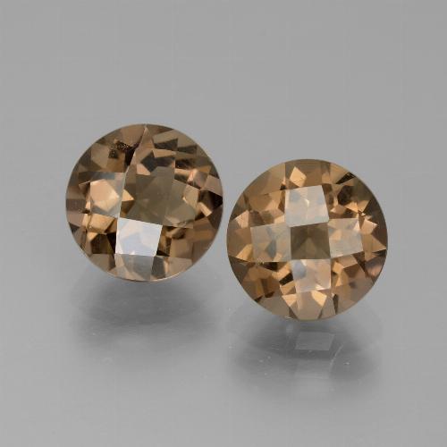 3,67 ct natürliche brauner Rauchquarz-Edelsteine, Rundschliff, VS