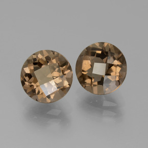 3,67 ct natürliche brauner Rauchquarz-Edelsteine, Rundschliff, VS