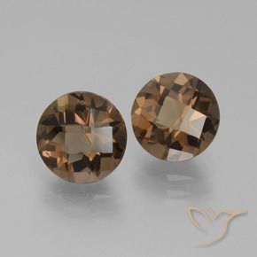 3.62 ct natürliche Mittel braun Rauchquarz-Edelsteine, Runden, VS