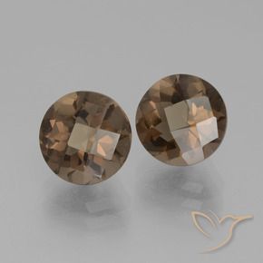 3.83 ct natürliche dunkelblau Rauchquarz-Edelsteine, Runden, VS