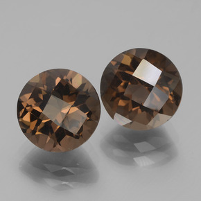 3.97 ct natürliche Mittel braun Rauchquarz-Edelsteine, Rund Schliff, VS