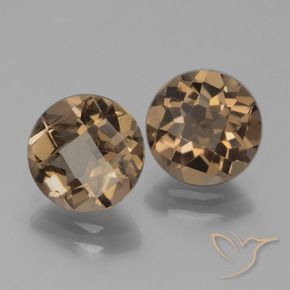 3.23 ct natürliche Braun Rauchquarz-Edelsteine, Runden, VS