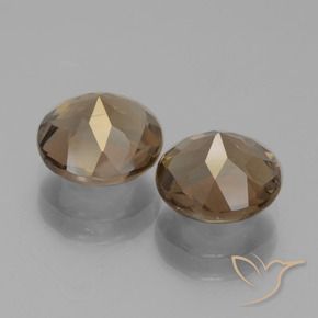 3.23 ct natürliche Braun Rauchquarz-Edelsteine, Runden, VS