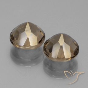 3.64 ct natürliche Heller Mokka Rauchquarz-Edelsteine, Runden, VS