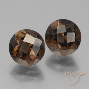 3.76 ct natürliche Hickory Braun Rauchquarz-Edelsteine, Runden, VS