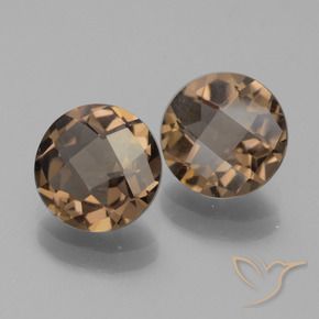2.87 ct natürliche Lebkuchen braun Rauchquarz-Edelsteine, Runden, VVS-VS