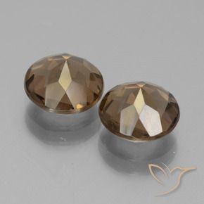 2.87 ct natürliche Lebkuchen braun Rauchquarz-Edelsteine, Runden, VVS-VS