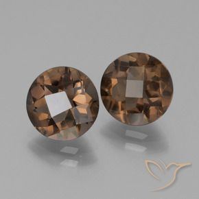 3.32 ct natürliche Mittel braun Rauchquarz-Edelsteine, Runden, VS