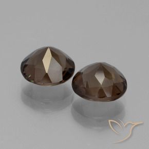 3.32 ct natürliche Mittel braun Rauchquarz-Edelsteine, Runden, VS