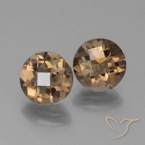 3.60 ct natürliche Schokoladenbraun Rauchquarz-Edelsteine, Runden, VS