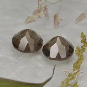 3.81 ct natürliche Warmes Braun Rauchquarz-Edelsteine, Runden, VS