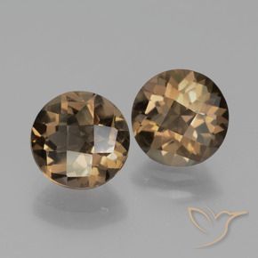 3.37 ct natürliche Lebkuchen braun Rauchquarz-Edelsteine, Runden, VS