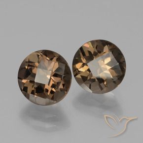 3.63 ct natürliche Mittel-Dunkelbraun Rauchquarz-Edelsteine, Runden, VS