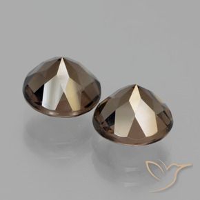 3.63 ct natürliche Mittel-Dunkelbraun Rauchquarz-Edelsteine, Runden, VS