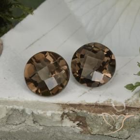 3.34 ct natürliche Warmes Braun Rauchquarz-Edelsteine, Runden, VS