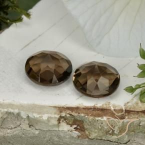 3.34 ct natürliche Warmes Braun Rauchquarz-Edelsteine, Runden, VS