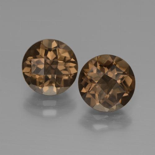3,54 ct natürliche brauner Rauchquarz-Edelsteine, Rundschliff, VS