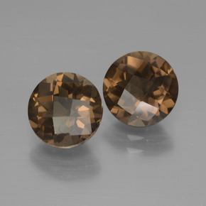 3,54 ct natürliche brauner Rauchquarz-Edelsteine, Rundschliff, VS