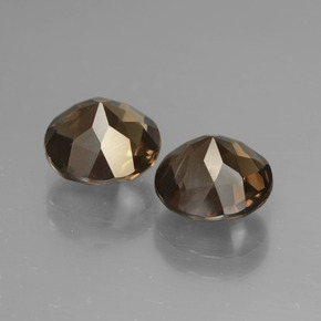3,54 ct natürliche brauner Rauchquarz-Edelsteine, Rundschliff, VS