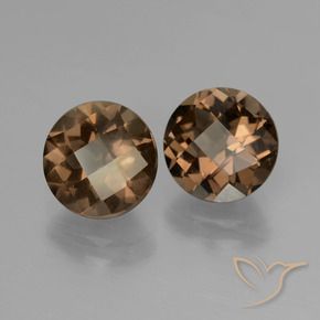 3.61 ct natürliche Schokoladenbraun Rauchquarz-Edelsteine, Runden, VS
