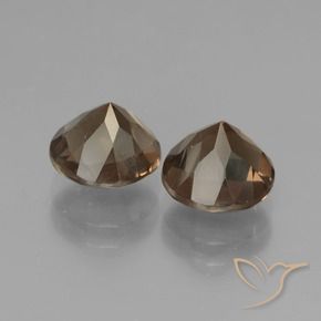 3.54 ct natürliche Mittel braun Rauchquarz-Edelsteine, Runden, VS-SI