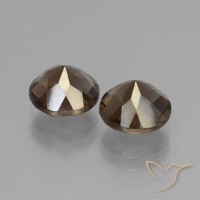 3.48 ct natürliche Lebkuchen braun Rauchquarz-Edelsteine, Runden, VS-SI