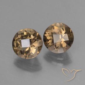 3,58 ct natürliche brauner Rauchquarz-Edelsteine, Rundschliff, VS