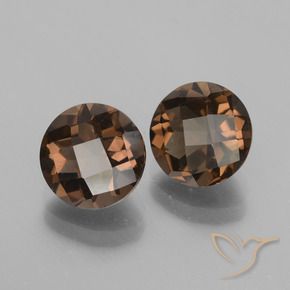 3.57 ct natürliche Schokoladenbraun Rauchquarz-Edelsteine, Runden, VVS-VS