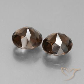 3.57 ct natürliche Schokoladenbraun Rauchquarz-Edelsteine, Runden, VVS-VS