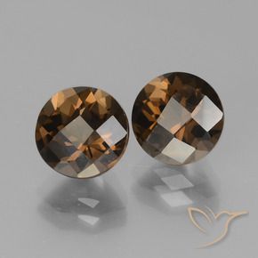 3.65 ct natürliche Braun Rauchquarz-Edelsteine, Runden, VS