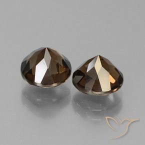 3.65 ct natürliche Braun Rauchquarz-Edelsteine, Runden, VS