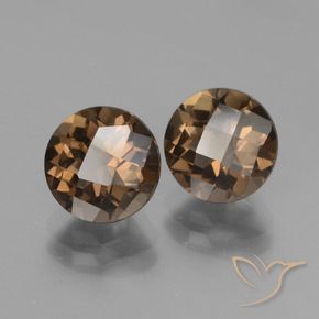 3.75 ct natürliche Lebkuchen braun Rauchquarz-Edelsteine, Runden, VVS-VS