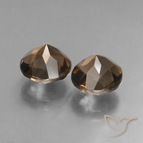 3.75 ct natürliche Lebkuchen braun Rauchquarz-Edelsteine, Runden, VVS-VS