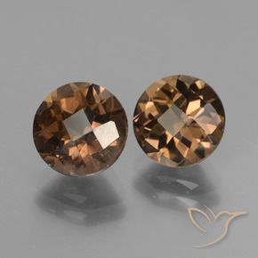3.66 ct natürliche Braun Rauchquarz-Edelsteine, Runden, VS