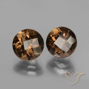3.79 ct natürliche Braun Rauchquarz-Edelsteine, Runden, VVS-VS