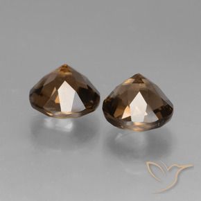 3.79 ct natürliche Braun Rauchquarz-Edelsteine, Runden, VVS-VS