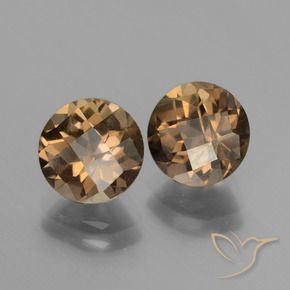 3.61 ct natürliche Mittel-Dunkelbraun Rauchquarz-Edelsteine, Runden, VS