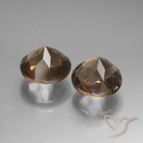 3.61 ct natürliche Mittel-Dunkelbraun Rauchquarz-Edelsteine, Runden, VS